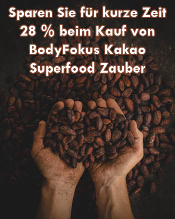 BodyFokus Kakao Superfood Zauber Rabatt
